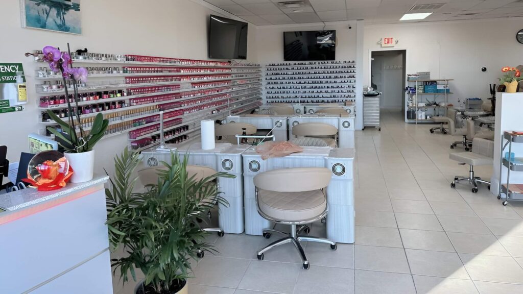 Inside of 88 Nails and spa